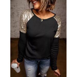 New Boutique Sequins Long Sleeved Top